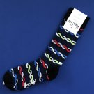 NWT Happy Socks Navy w/Multi Tinsel Cotton Socks