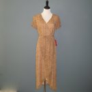 NWT Barrie Pace Animal Print Faux Wrap 100% Silk Dress - 8 NWT Barrie Pace Animal Print Faux Wrap 100% Silk Dress - 8