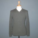 NWT Daniel Bishop 2-Ply 100% Cashmere Green Cable Knit Long Sleeve V-neck Sweater - S NWT Daniel Bishop 2-Ply 100% Cashmere Green Cable Knit Long Sleeve V-neck Sweater - S
