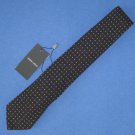 NWT Giorgio Armani Brown w/Blue Dots Wool & Silk Neck Tie