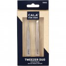 NIP CALA for Men Stainless Steel Tweezer Duo 2PC Tweezer Set #50652 NIP CALA for Men Stainless Steel Tweezer Duo 2PC Tweezer Set #50652