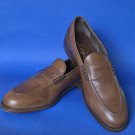 NEW Frye Murray Distressed Brown Leather Penny Loafer Slip-On Shoes - 11M