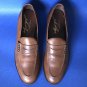 NEW Frye Murray Distressed Brown Leather Penny Loafer Slip-On Shoes - 11M