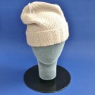 NEW Ladies V. Fraas Beige 100% Cashmere Knit Skull Cap Hat - One Size