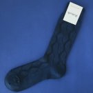 NWT Pantherella Cable Knit Wool & Cashmere Knit Trouser Dress Socks - Blue