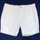 NWT Polo Ralph Lauren 100% Cotton White Flat Front Classic Fit Shorts - 42 NWT Polo Ralph Lauren 100% Cotton White Flat Front Classic Fit Shorts - 42