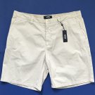NWT Vilebrequin Men's Khaki Beige Classic Cotton Stretch Flat Front Shorts - 56