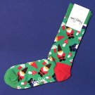 NWT Happy Socks Green with Multi-Colored Gnomes Cotton Socks