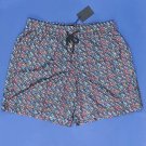 NWT Jared Lang Black w/Multi-Colored Mustache Print Swim Trunks - XL NWT Jared Lang Black w/Multi-Colored Mustache Print Swim Trunks - XL