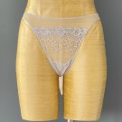 NWT Wolford Sky Blue Faience Embroidered Tanga Thong #69170 - S