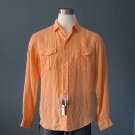 NWT Polo Ralph Lauren L/S 100% Washed Linen Orange Military Camp Shirt - S NWT Polo Ralph Lauren L/S 100% Washed Linen Orange Military Camp Shirt - S
