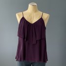 NWT Kenar Ladies Burgundy 100% Silk Chiffon Tunic Blouse - S NWT Kenar Ladies Burgundy 100% Silk Chiffon Tunic Blouse - S