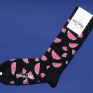 NWT Happy Socks Black w/Watermelon Slices Combed Cotton Knit Socks NWT Happy Socks Black w/Watermelon Slices Combed Cotton Knit Socks