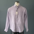NWT Peter Millar L/S Pale Lavender Long Sleeve Linen Blend Shirt - L