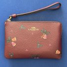NWT Coach Holiday Bells Print Coated Canvas Zip Wristlet #CE920 NWT Coach Holiday Bells Print Coated Canvas Zip Wristlet #CE920