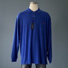 NWT Polo Ralph Lauren L/S Royal Blue Mesh Knit Polo Shirt - 4XLT