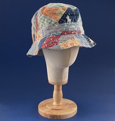 Polo Ralph Lauren Patchwork Bucket Hat NWT Size M/S