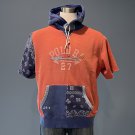 NWT Polo Ralph Lauren Blue & Red Bandana Print Patch S/S Hoodie Pullover - XL NWT Polo Ralph Lauren Blue & Red Bandana Print Patch S/S Hoodie Pullover - XL