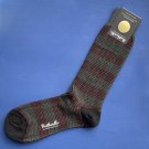NWT Pantherella Highgrove Jacquard Check Dark Grey Merino Royale Wool Socks - M