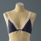 NWT Honeydew Gray Rayon & Lace Soft-Cup Wirefree Bra #1436 - L