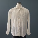 NWT Tommy Bahama White Ivory 100% Linen "Fellini Floral" L/S Shirt - L