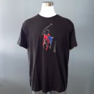 NWT Polo Ralph Lauren Black Big Pony Applique 100% Cotton S/S T-shirt - XL NWT Polo Ralph Lauren Black Big Pony Applique 100% Cotton S/S T-shirt - XL