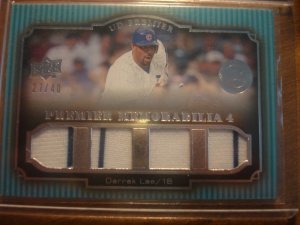 2008 Upper Deck Premier Derek Lee Quad Jersey /40