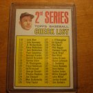 1967 Topps Mickey Mantle Check List