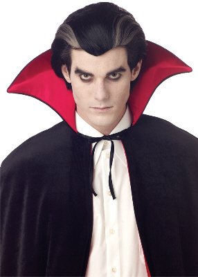 #70135 Classic Modern Vampire Dracula Adult Costume Wig