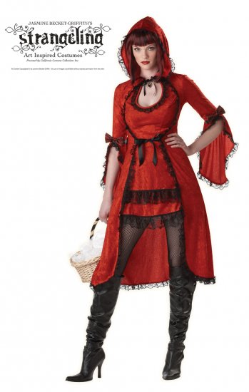 Size: Small #00976 Sexy Red Riding Hood Strangeling Adult Costume
