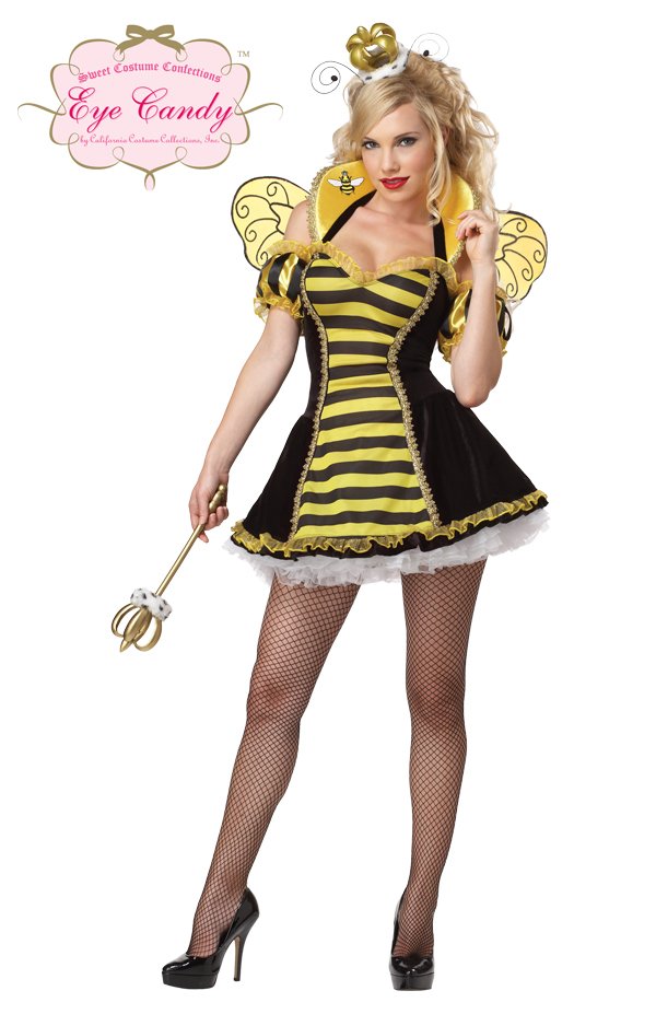 Sexy Bumble Bee Royal Honey Bee Adult Costume Size Small 01167