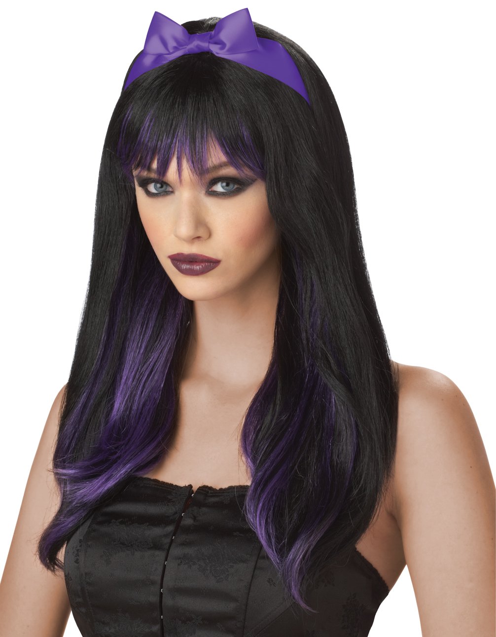 Enchanted Tresses Vampire Costume Wig #70041_Purple