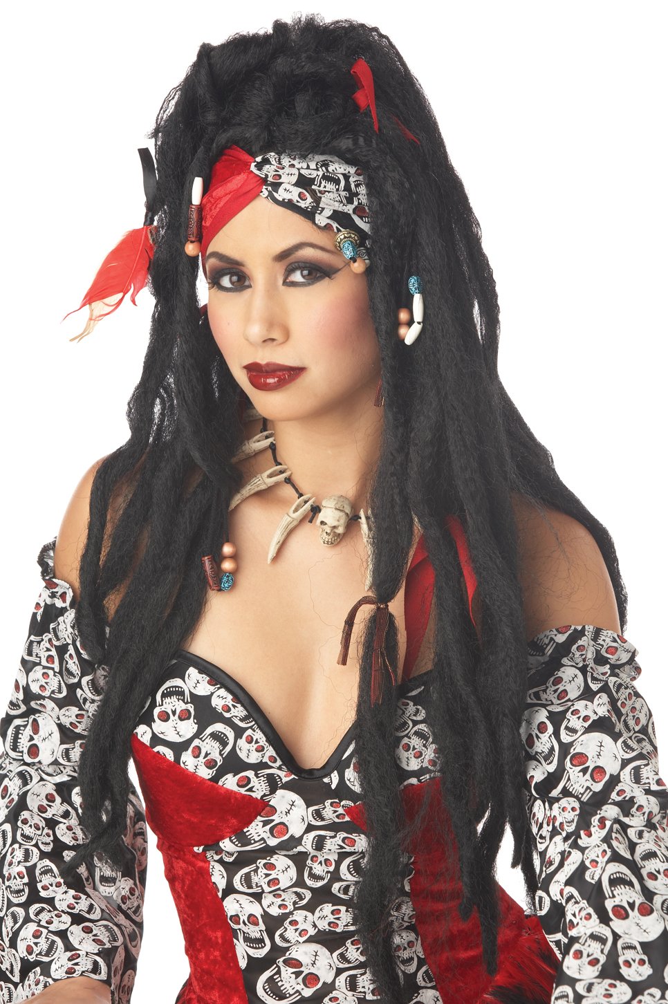 #70502  Voodoo Dreads Adult Costume Wig