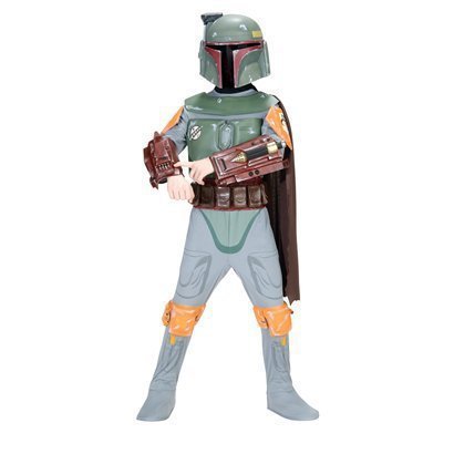 Boys Boba Fett Costume Deluxe - Star Wars Medium.