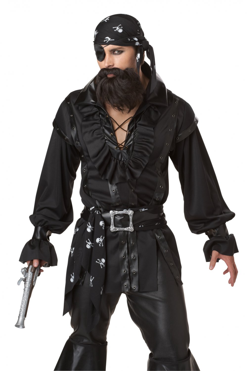 Size: Medium #01188 Jack Sparrow Plundering Pirate Black Beard Adult Costume
