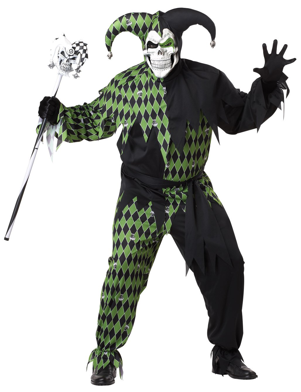 Plus Size #01716 Gothic Jester Circus Clown Joker on You Adult Costume