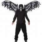 #60548 Fallen Angel Skull Mask and Wings Costume Accessory