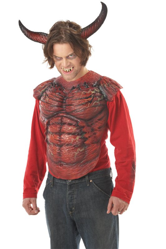 Devil Beast Horns with Teeth Costume Accessory