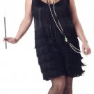 Jazzy Baby Fashion Flapper Plus Size Adult Costume: 1X-Large #01048_Black