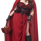 Plus Size: 3XL  #01719 Gothic Dark Red Riding Hood Adult Costume