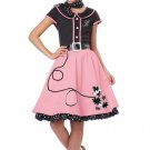 Size: Large 00400  Grease 50's Sweetheart Poodle Dress Child Costume