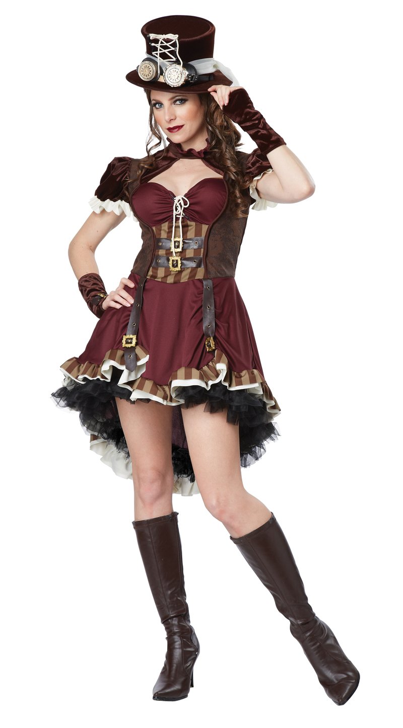 Size: Large #01281  Steampunk Girl Burlesque Victorian Adult Costume