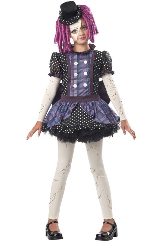 Size: Large Plus #00387 Broken Doll Phantom Monster High Child Costume