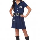 Size: Medium #00402 Cop Police Officer Girl Child Costume