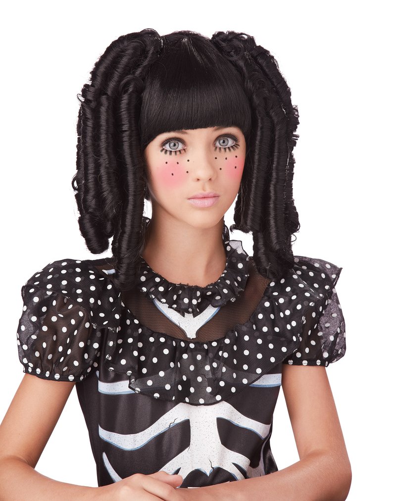 #70692 Baby Doll Curls with Bangs Gothic Costume Wig