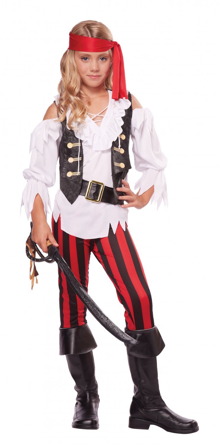 Size: Medium # 00450 Posh Pirate Buccaneers Pirate Black Beard Child Costume