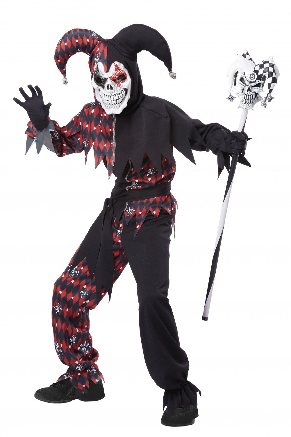 Size: Medium #00466 Crazy Clown Sinister Jester Child Costume