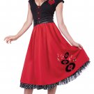 50's Rock N Roll Sweetheart Adult Costume Size: X-Small