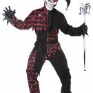 Size: Small #01372  Joker Sinister Jester Clown Adult Costume