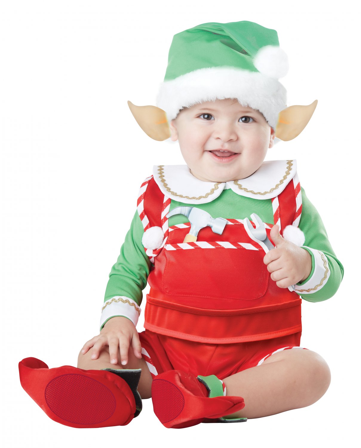 Christmas Elf Santa's Little Helper Infant Costume Size: Large #10038